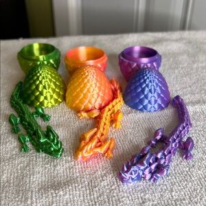 Dragon Bundle #16 Set of 3 Dragons and 3 Eggs
